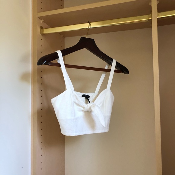Forever 21 Tops - White Crop Tank